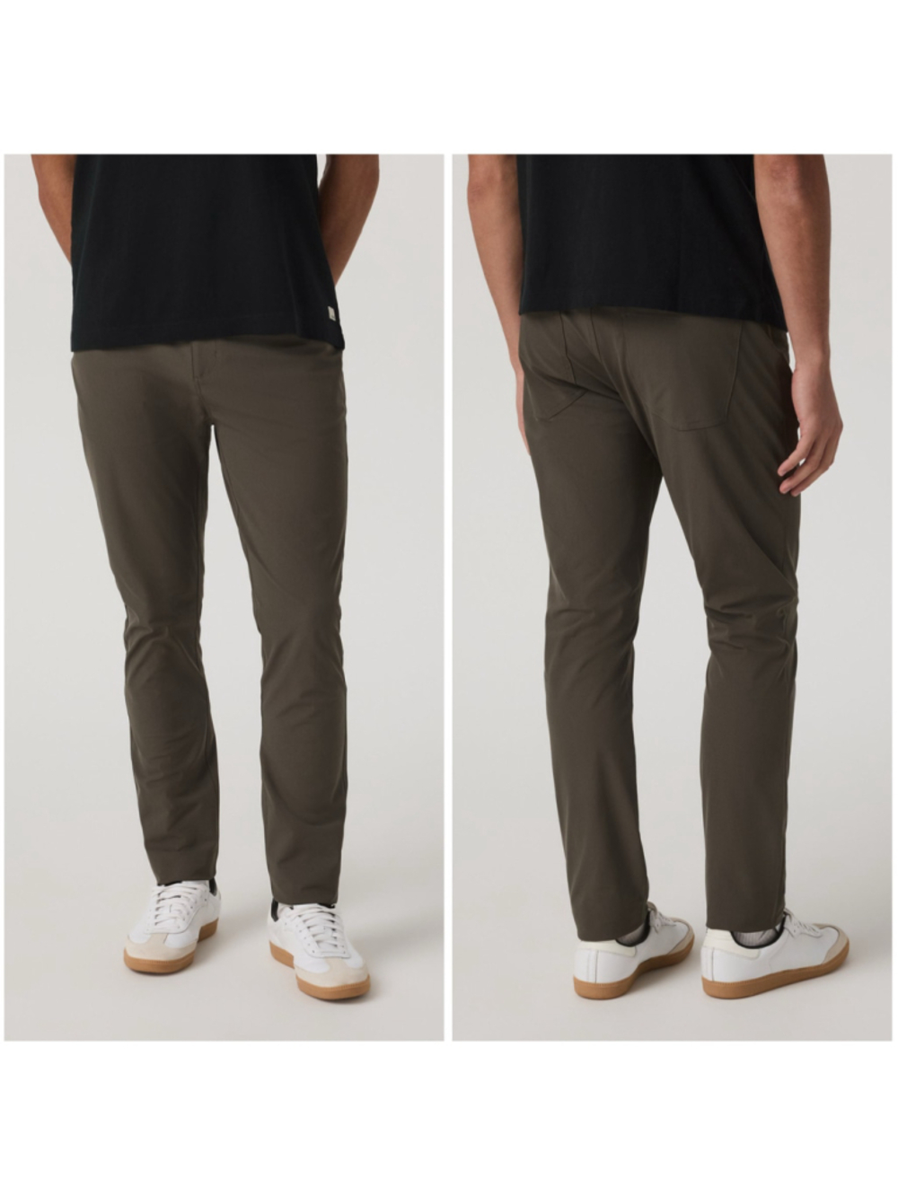 Vuori Meta Pant Mens 36x32 Dark Oregano Green Tech Commuter Chino Stretch